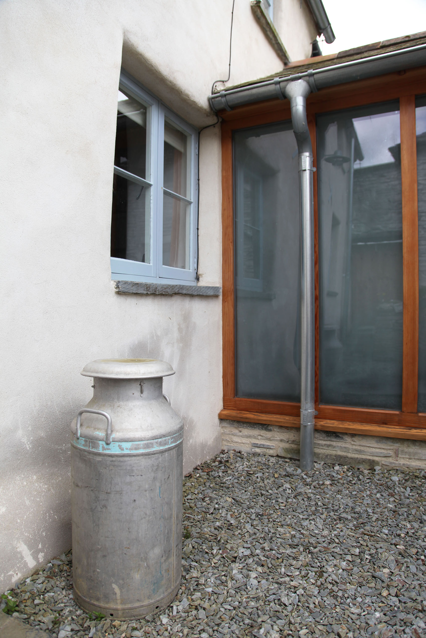 St Teath, Cornwall, Riley House, view of junction with existing house