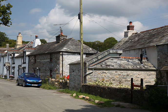 St Teath, Cornwall, Riley House, view from road