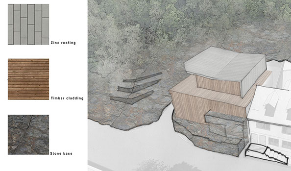 CGI, perspective, Innes architects, Woodside, architecture, architects, Cornwall 