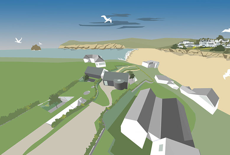 St Teath, Cornwall, Riley House, View from road St Teath, Cornwall, Riley House, View from road