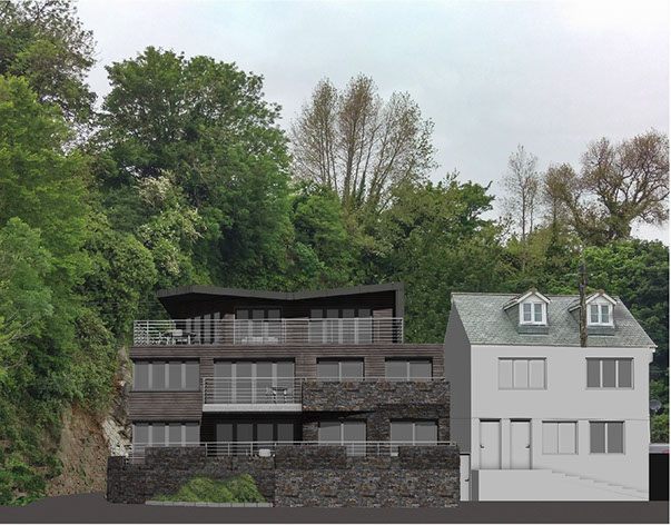 CGI, perspective, Innes architects, Woodside, architecture, architects, Cornwall 